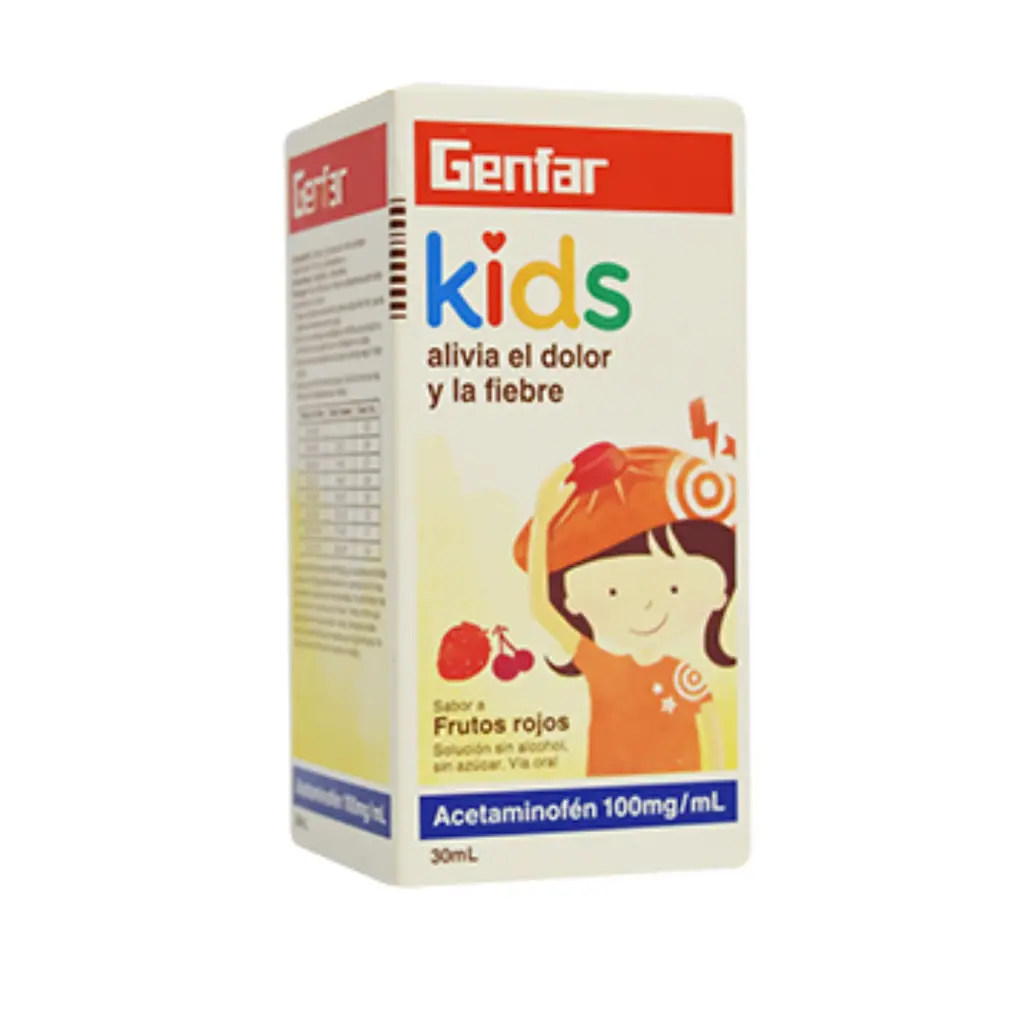 Acetaminofen Kids 100 Mg/Ml Gotas x 30 Ml (Genfar)