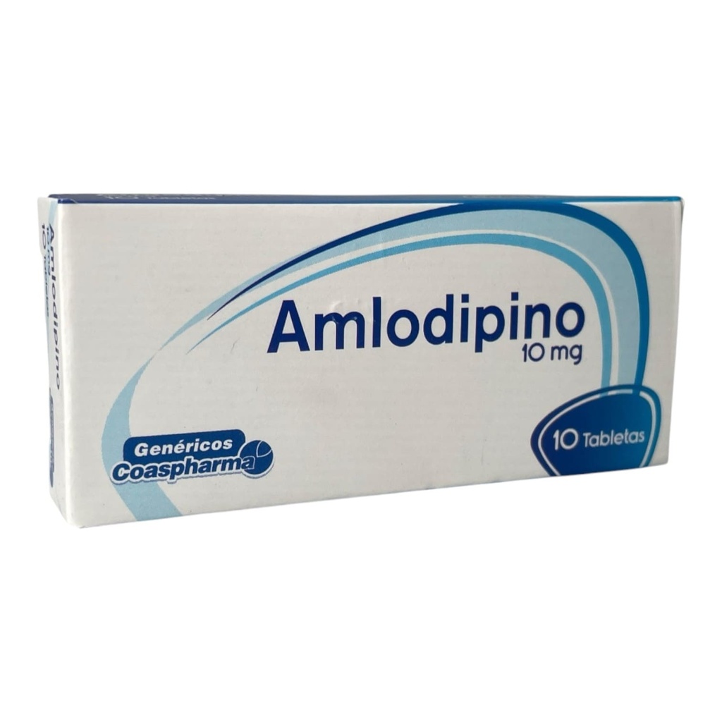 Amlodipino 10 Mg Caja x 10 Tabletas Und (Coaspharma)