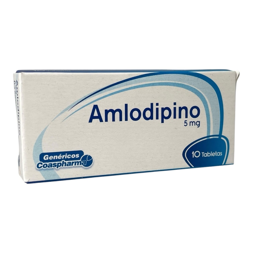 Amlodipino 5 Mg Caja x 10 Tabletas Und (Coaspharma)