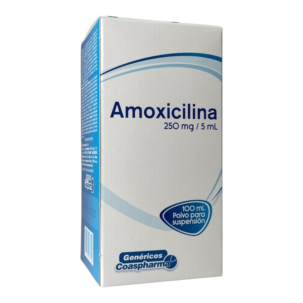 Amoxicilina 250 Mg/5 Ml Polvo Suspension Oral Frasco X 100 Ml Und (Coaspharma)
