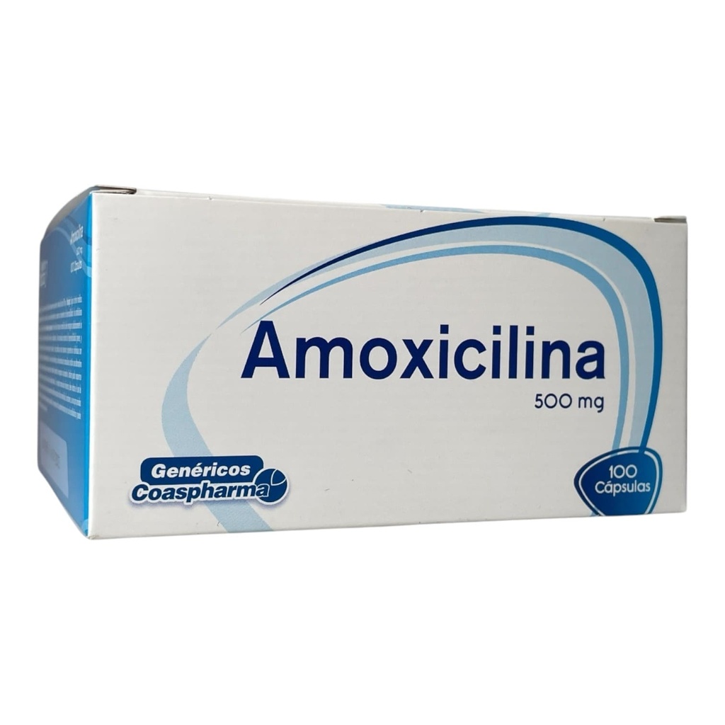 Amoxicilina 500 Mg Caja x 100 Capsulas Und (Coaspharma)