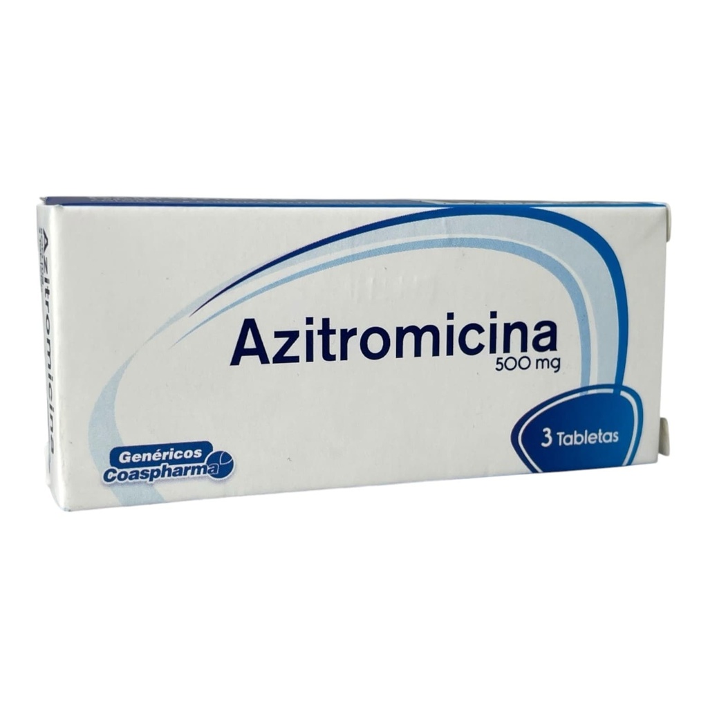 Azitromicina 500 Mg Caja x 3 Tabletas Und (Coaspharma)