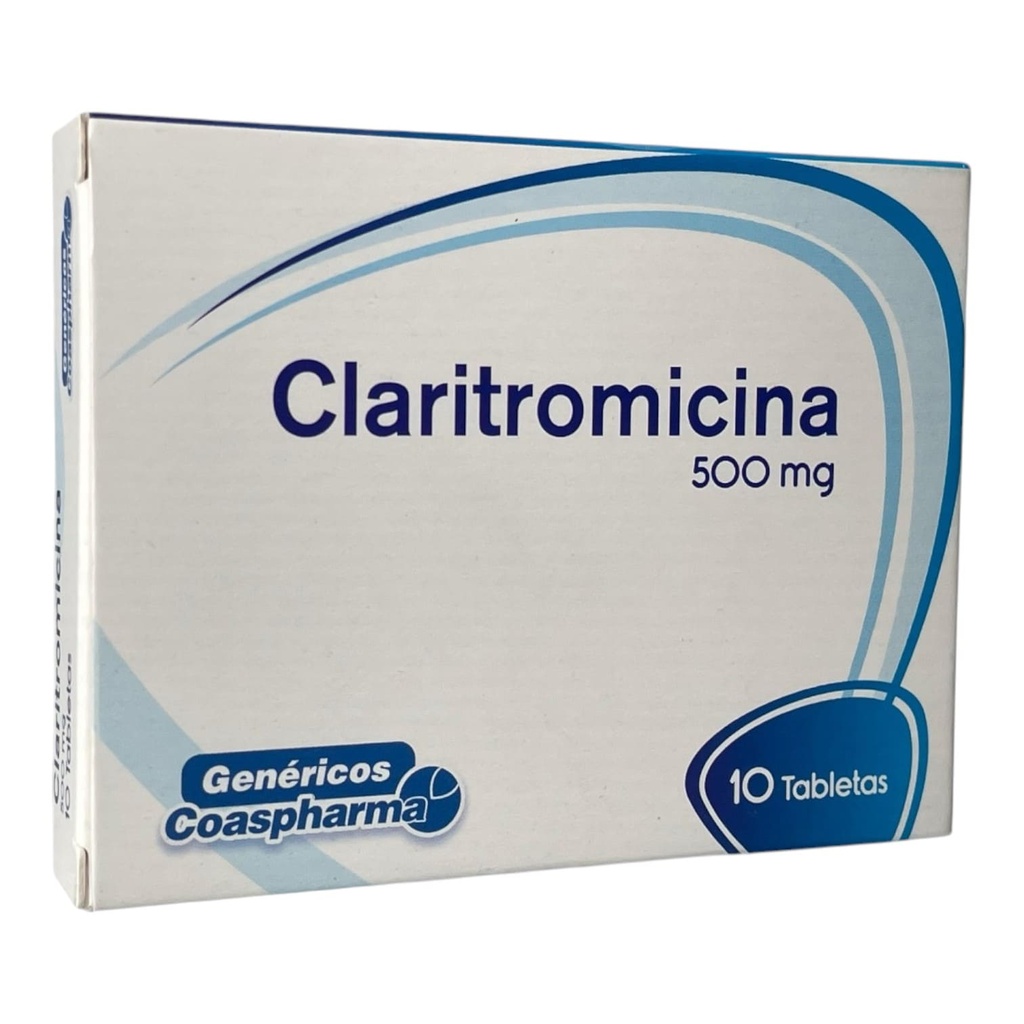 Claritromicina 500 Mg Caja x 10 Tabletas (Coaspharma)