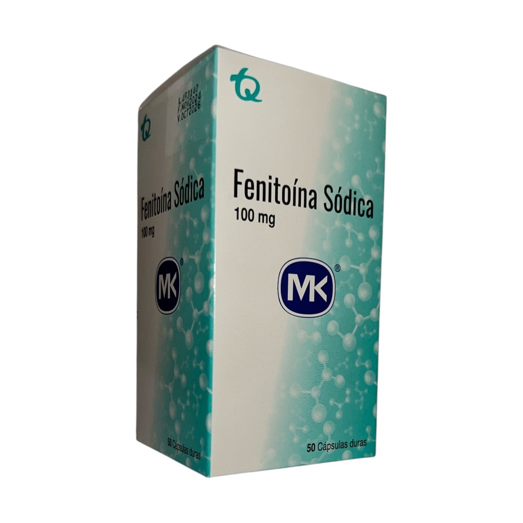 Fenitoina Sodica 100 Mg Frasco x 50 Capsulas (Tecnoquimicas)