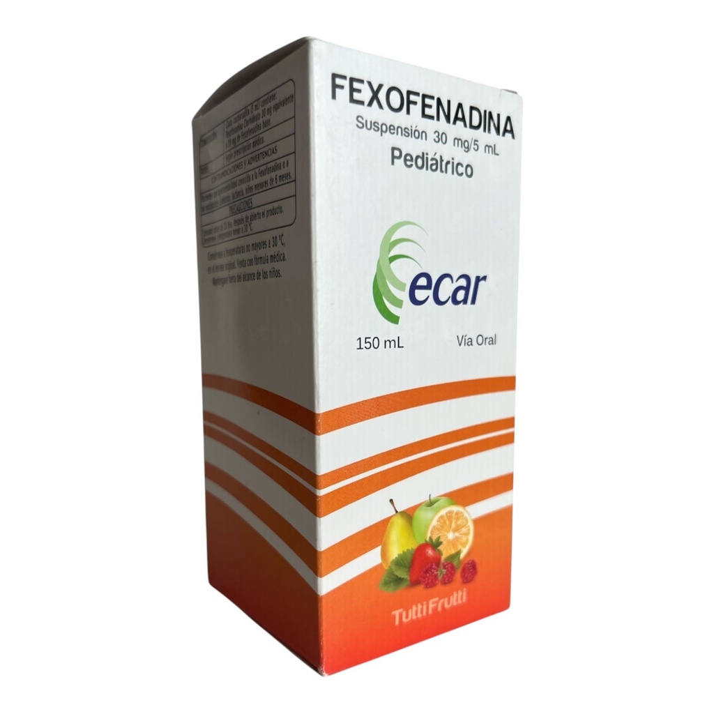 Fexofenadina Suspension 30 Mg,5 Ml Frasco x 150 Ml Und (Ecar)