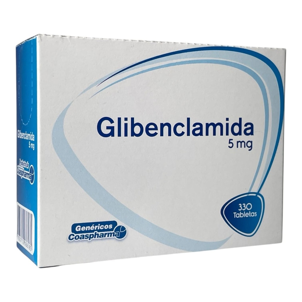 Glibenclamida 5 Mg Caja x 330 Tabletas Und (Coaspharma)