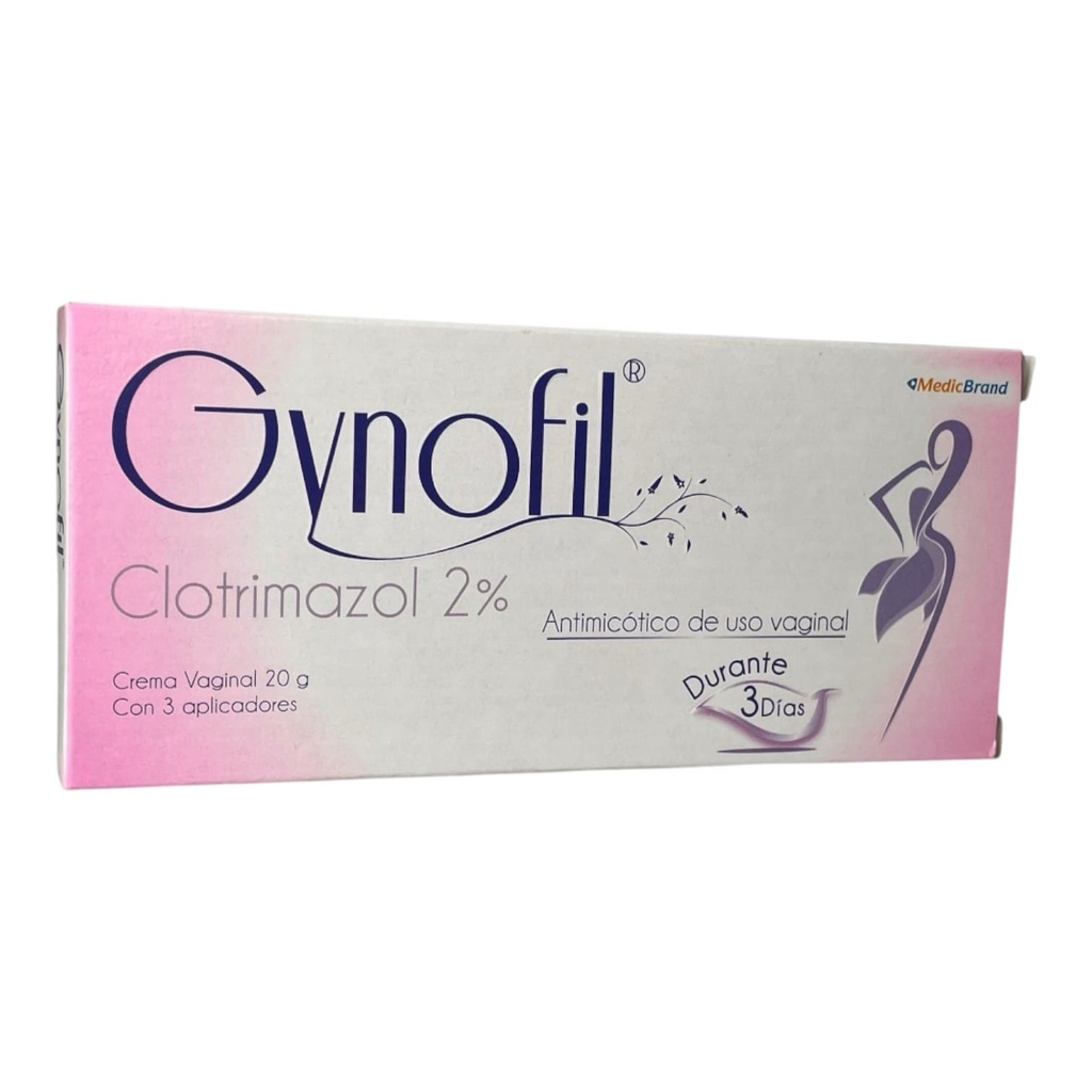 Gynofil (Clotrimazol) 2% Crema Vaginal Tubo x 20 Gr Und (Coaspharma)