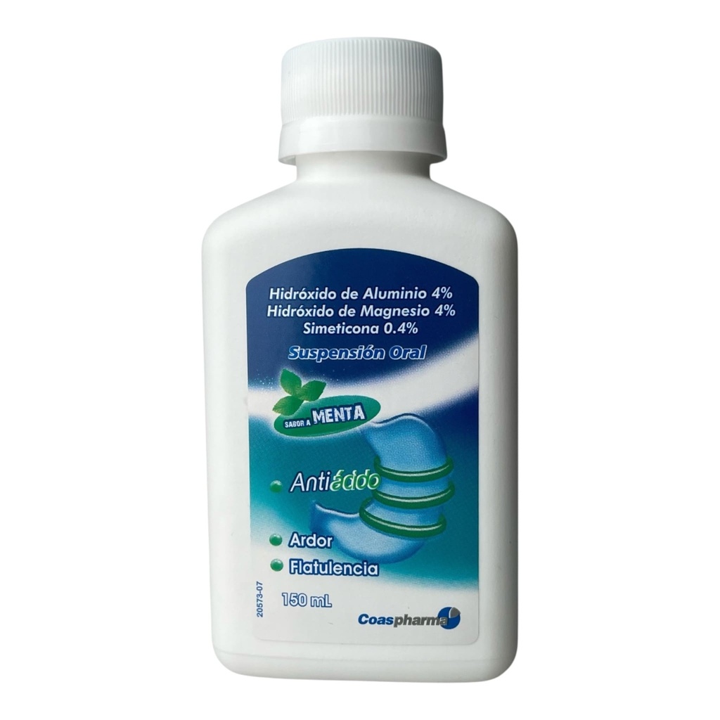 Hidroxido De Aluminio+Hidroxido De Magnesio+ Simeticona Susp Oral 150 Ml Und (Coaspharma)