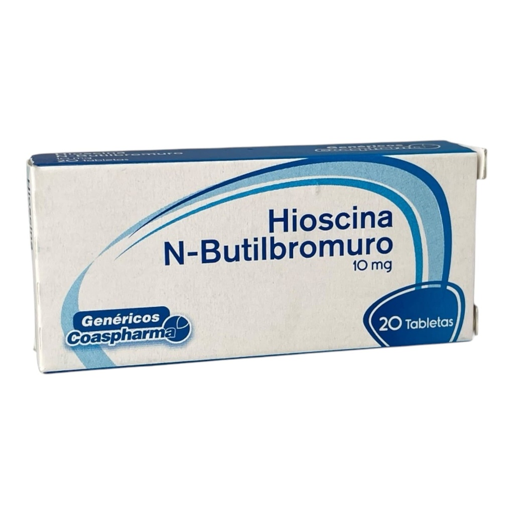 Hioscina N-Butil Bromuro 10 Mg Caja x 20 Tabletas Und (Coaspharma)