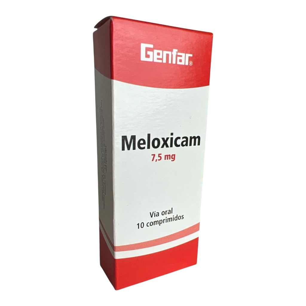 Meloxicam 7.5 Mg Caja x 10 Tabletas Und (Genfar)