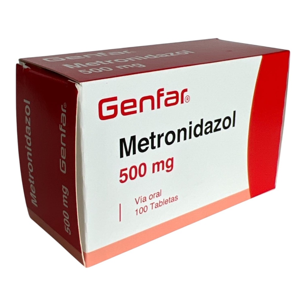 Metronidazol 500 Mg Caja x 100 Tabletas Und (Genfar)