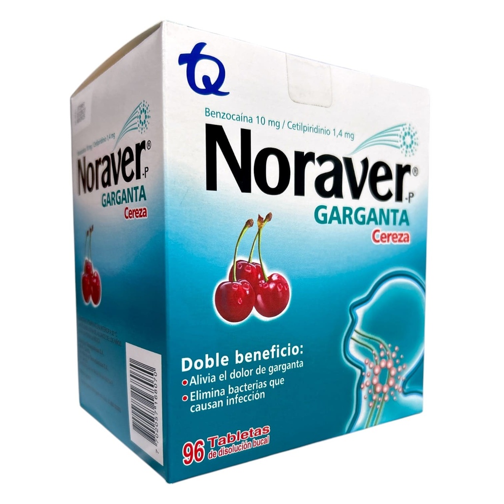 Noraver P Cereza Caja x 96 Tabletas(Tecnoquimicas)