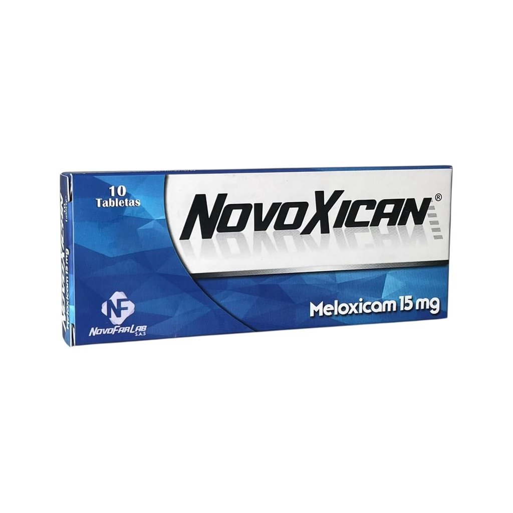 NovoXican (Meloxicam) 15 Mg Caja x 10 Tabletas (Novofar)