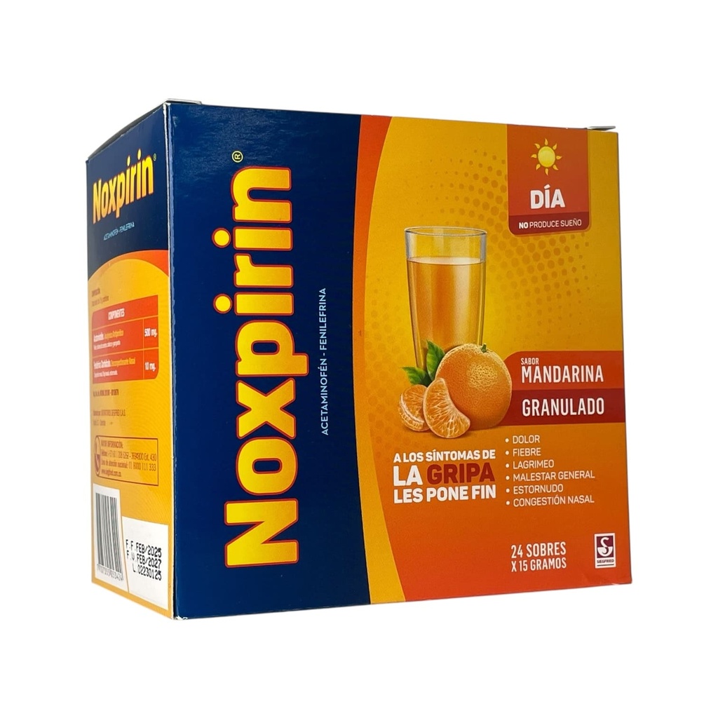 Noxpirin Dia Caja x 24 Sobres x 10 Gr Mandarina (Siegfried)