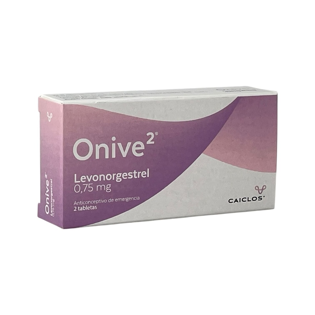 Onive 2 (Levonorgestrel) 0.75 Mg Caja x 2 Tabletas (Profamilia)