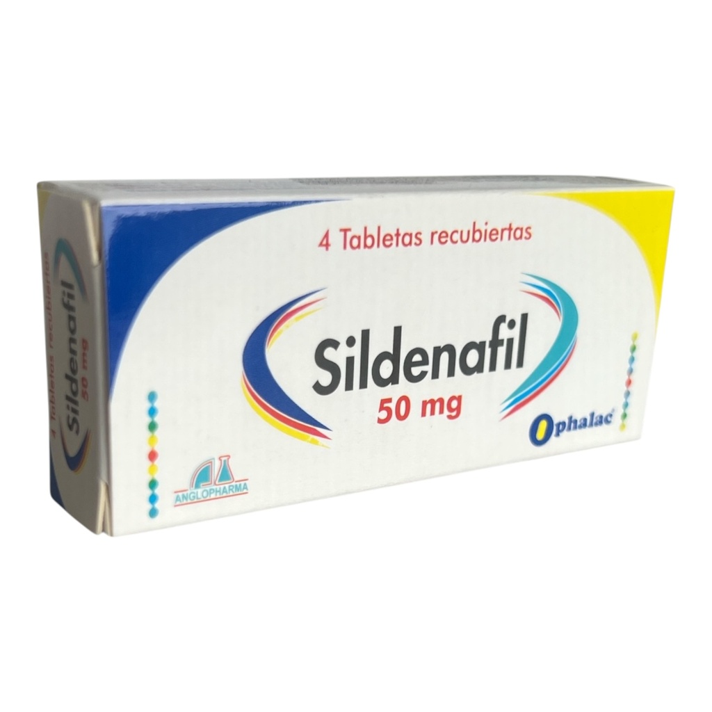 Sildenafil 50 Mg Caja x 4 Tabletas Und (Anglopharma)