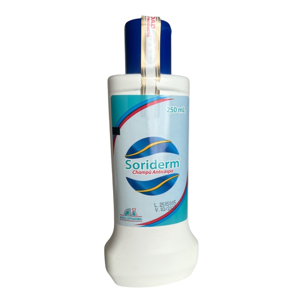Soriderm Champu (Alquitran de Hulla+Alantoina) Frasco x 250 Ml Und (Anglopharma)