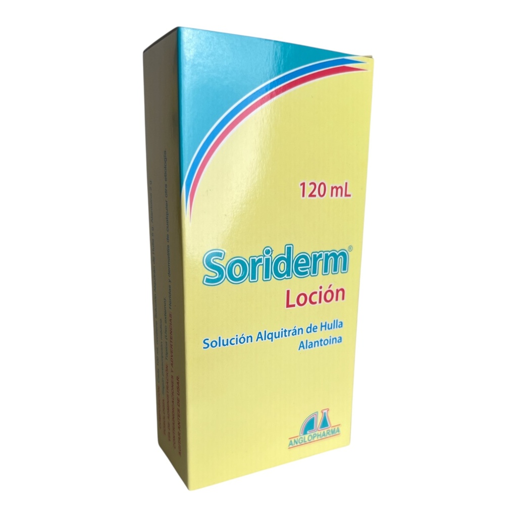 Soriderm Locion (Alquitran de Hulla+Alantoina) Frasco x 120 Ml Und (Anglopharma)