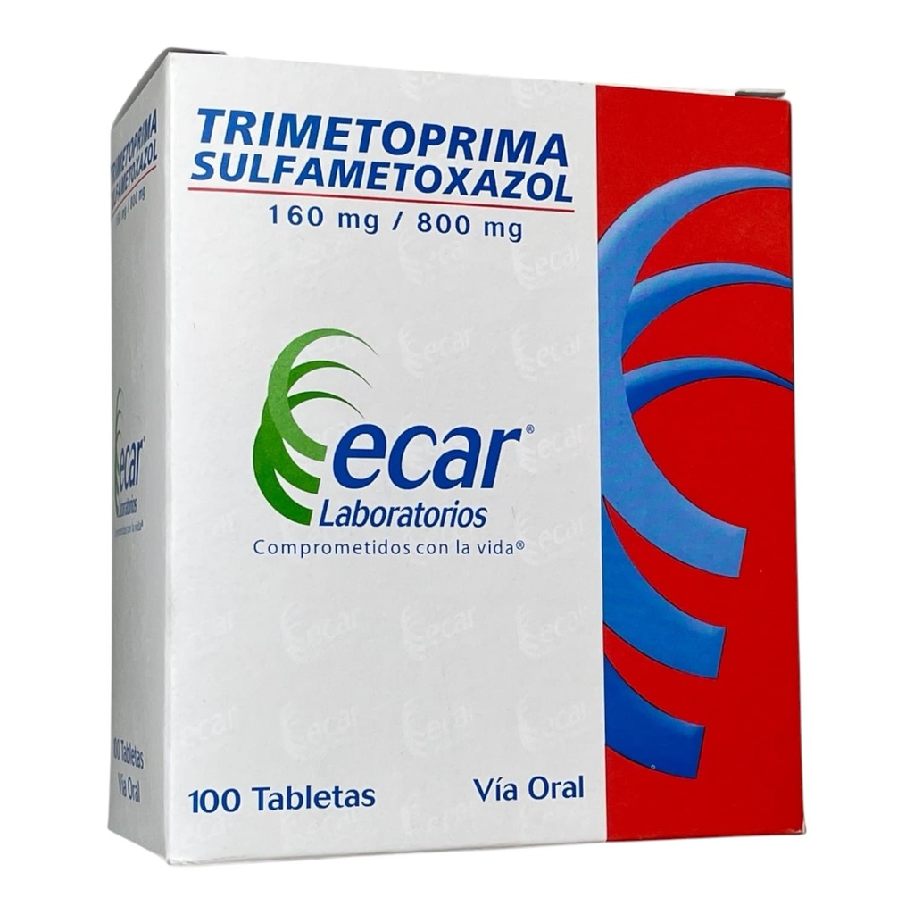 Trimetoprim Sulfa 160,800 Mg Caja x 100 Tabletas (Ecar)