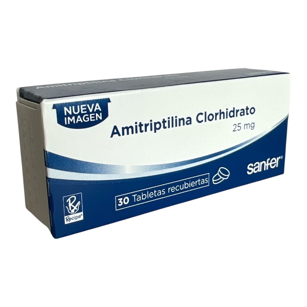 Amitriptilina 25 Mg Caja x 30 Tabletas (Recipe)