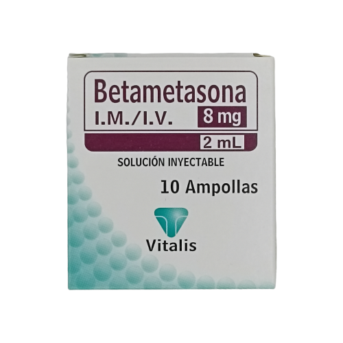 Betametasona 8 Mg Caja x 10 Ampollas (vitalis)