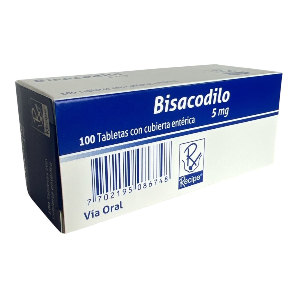 Bisacodilo 5 Mg Caja x 100 Tabletas (Recipe)