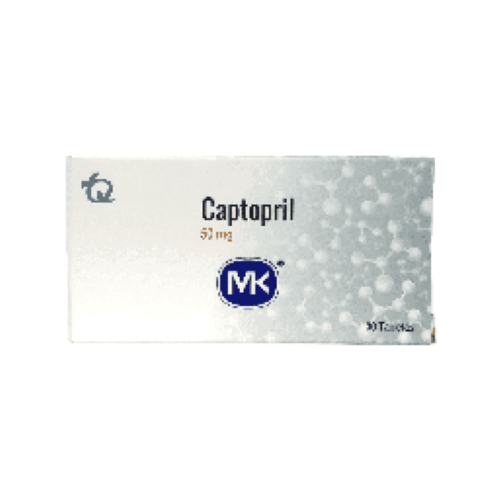 Captopril 50 Mg Caja x 30 Tabletas (Tecnoquimicas)