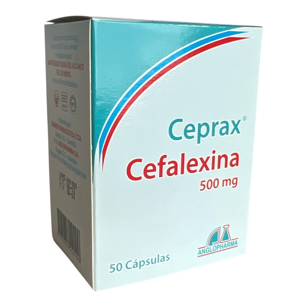 Ceprax (Cefalexina) 500 Mg Caja x 50 Capsulas (Anglopharma)