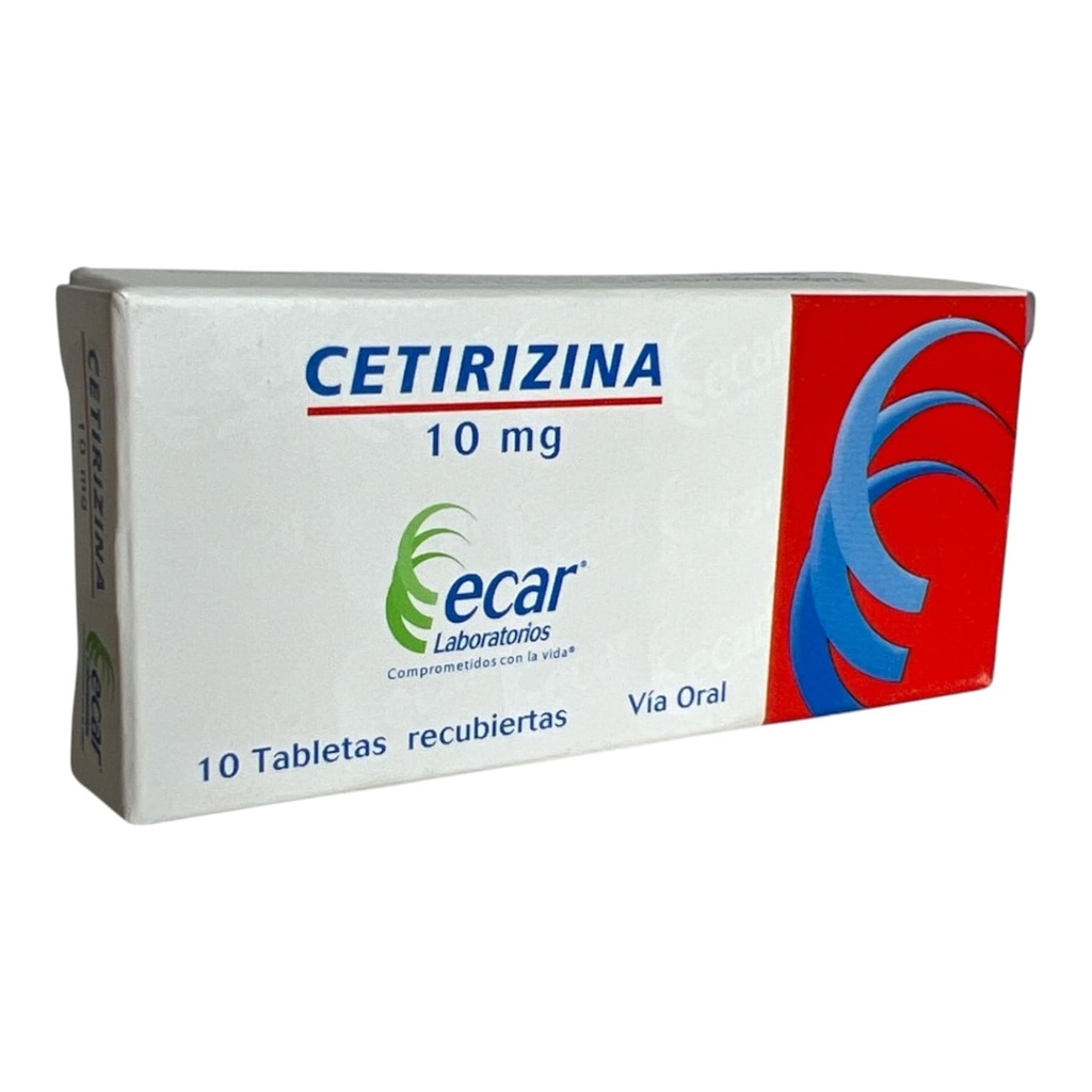 Cetirizina 10 Mg Caja x 10 Tabletas (Ecar)