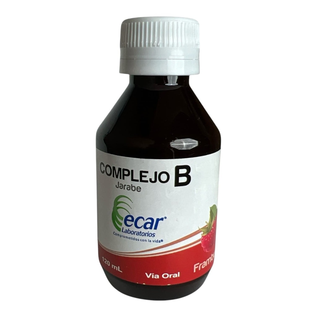 Complejo B Jarabe Sabor Frambuesa Frasco x 120 ml (Ecar)