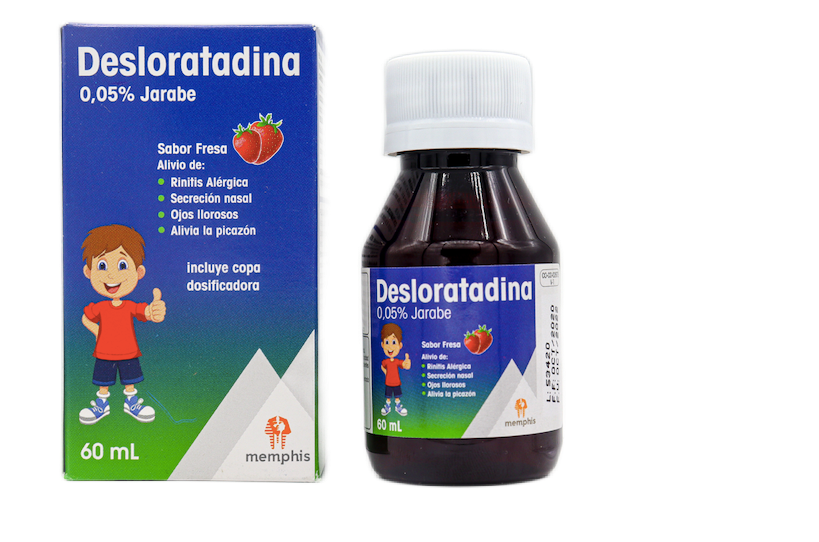 Desloratadina 0.05% Jarabe Frasco x 60 Ml (Memphis)
