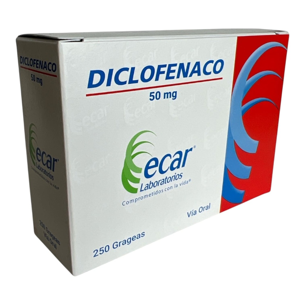 Diclofenaco 50 Mg Caja x 250 Tabletas (Ecar)
