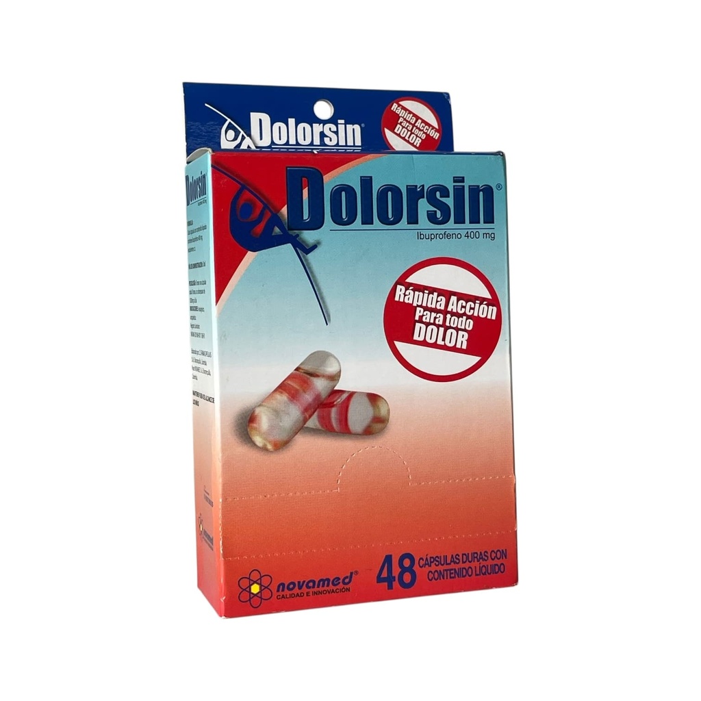 Dolorsin (Ibuprofeno) 400 Mg Caja x 48 Capsulas Und (Novamed)