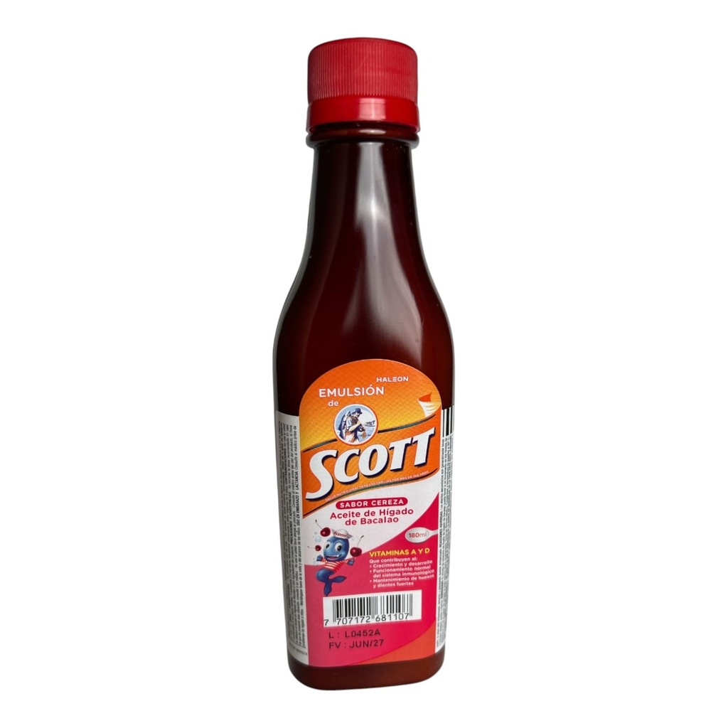 Emulsion de Scott Cereza Frasco x 180 Ml (Haleon)
