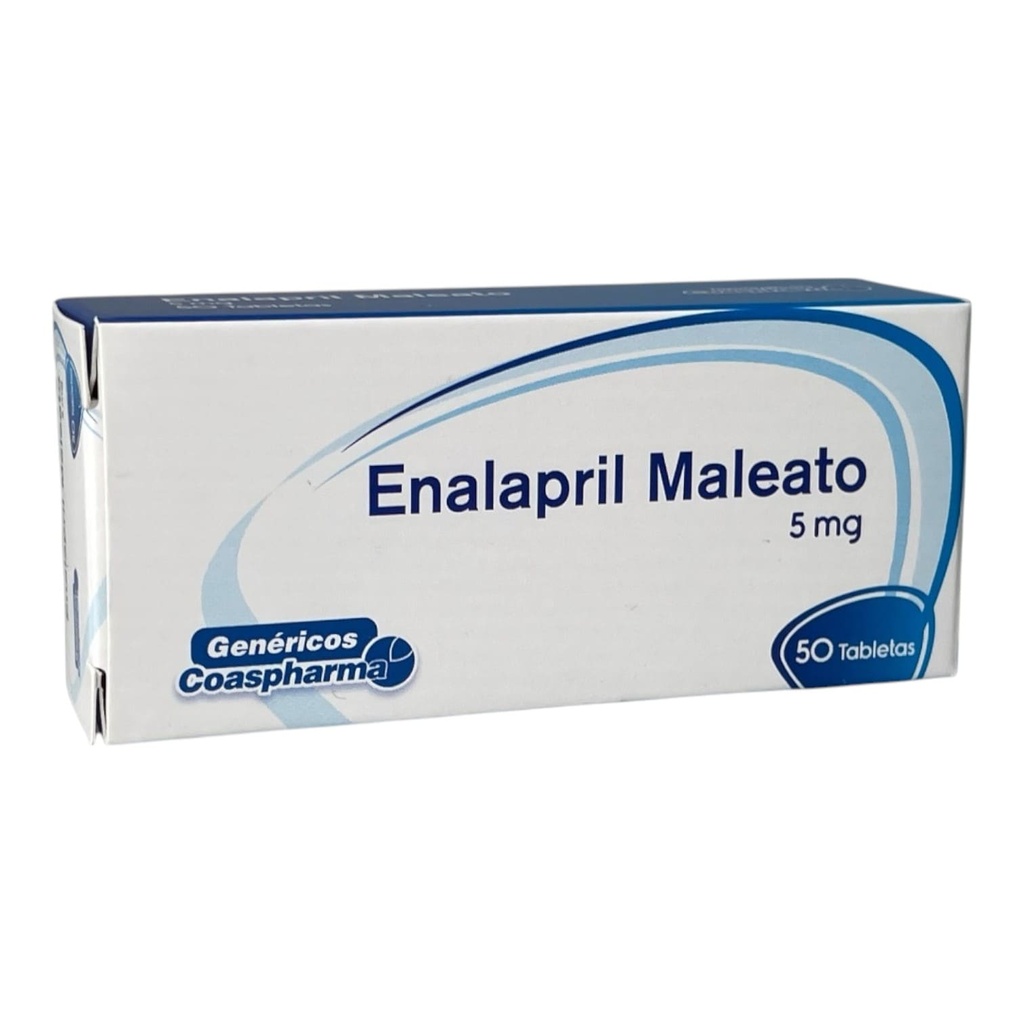 Enalapril 5 mg Caja x 50 Tabletas (Coaspharma)