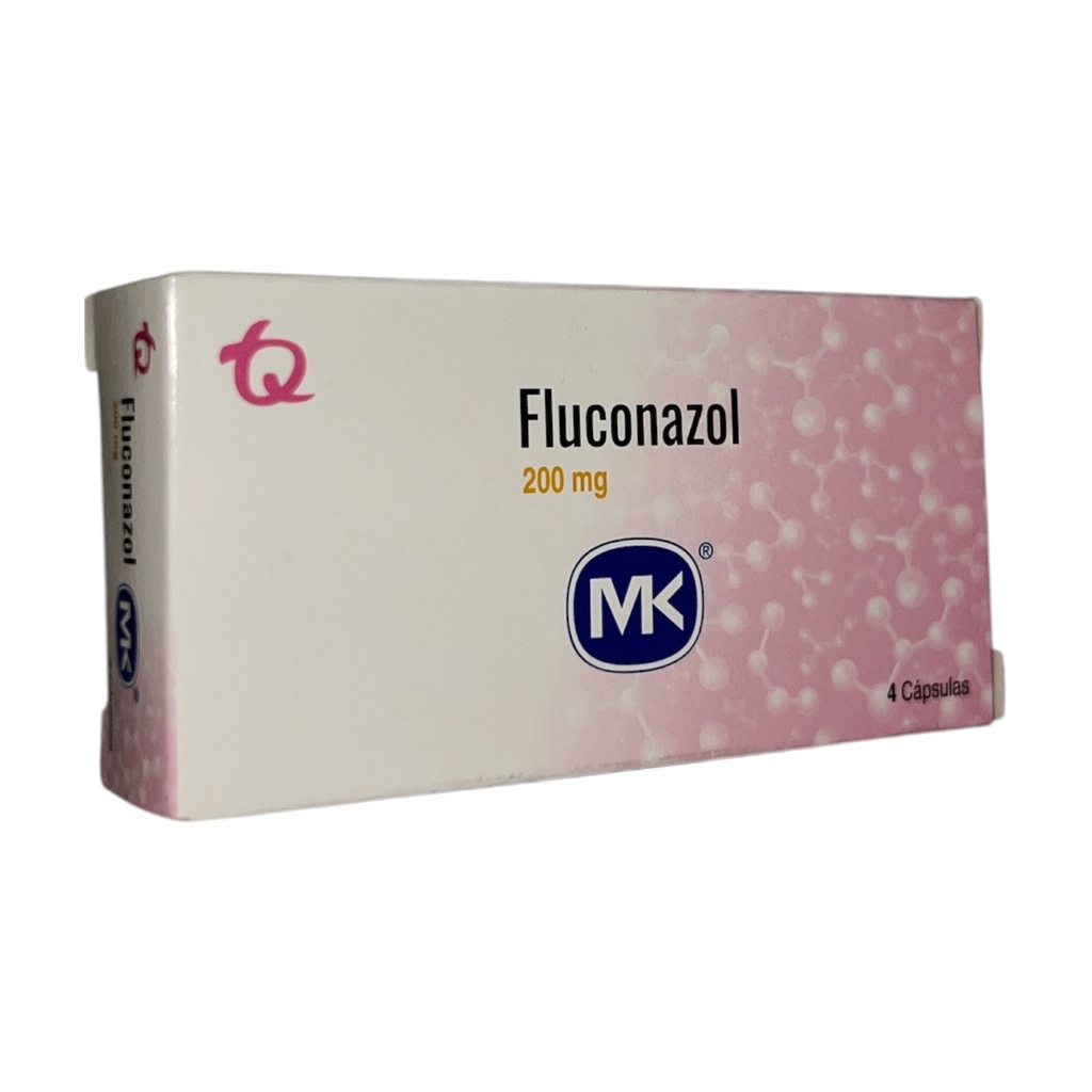 Fluconazol 200 mg Caja x 4 Capsulas (Tecnoquimicas)
