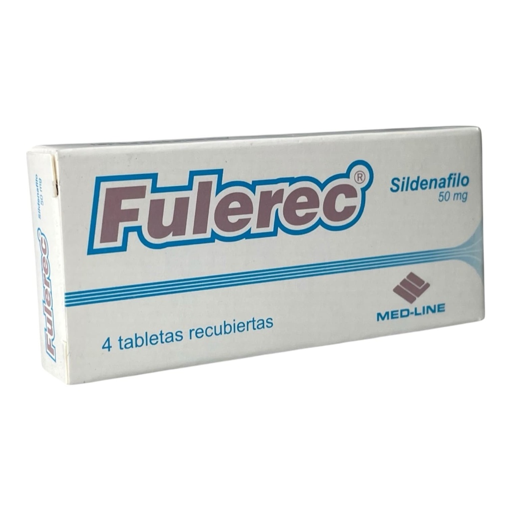 Fulerec (Sildenafil) 50 Mg Caja x 4 Tabletas (Med-Line)