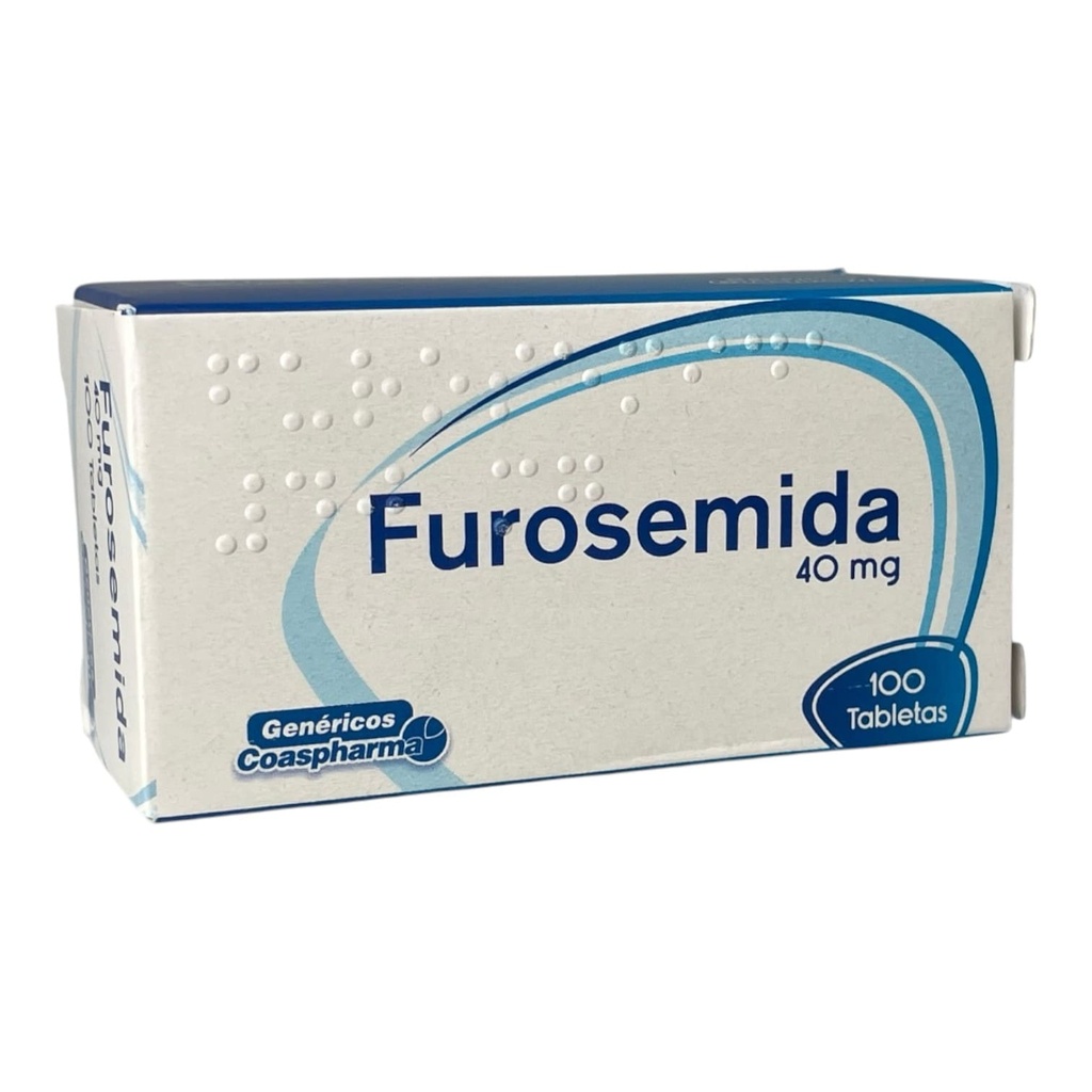 Furosemida 40 Mg Caja x 100 Tabletas (Coaspharma)