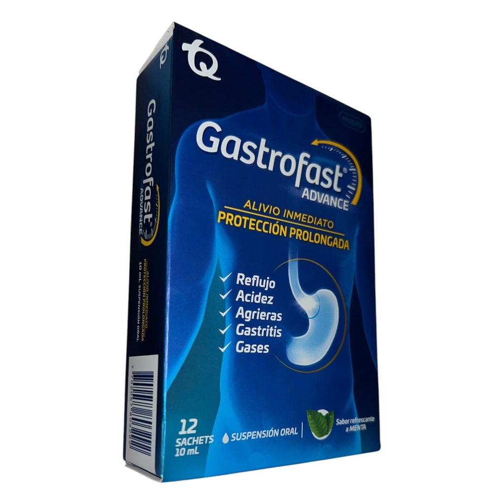 Gastrofast Advance Menta Caja x 12 Sachets x 10 Ml (Tecnoquimicas)
