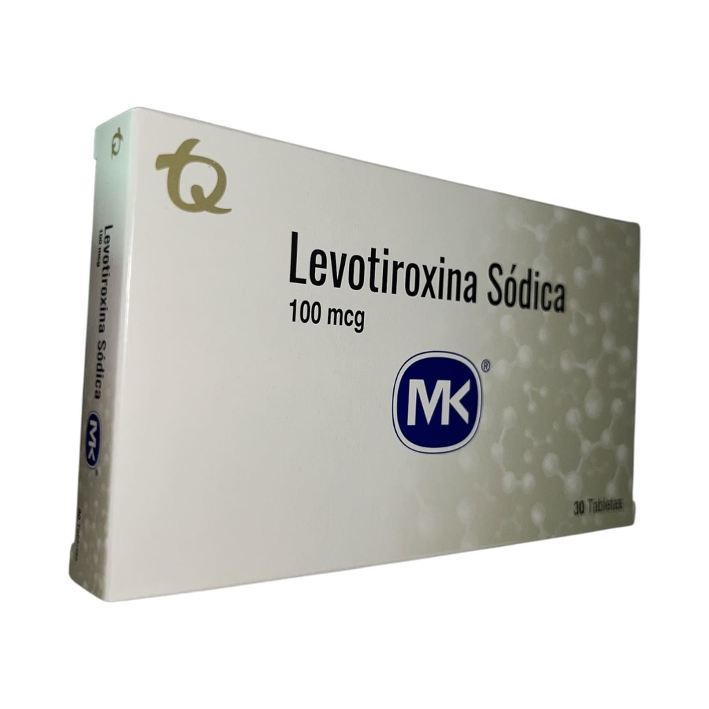 Levotiroxina 100 Mcg Caja x 30 Tabletas (Tecnoquimicas)