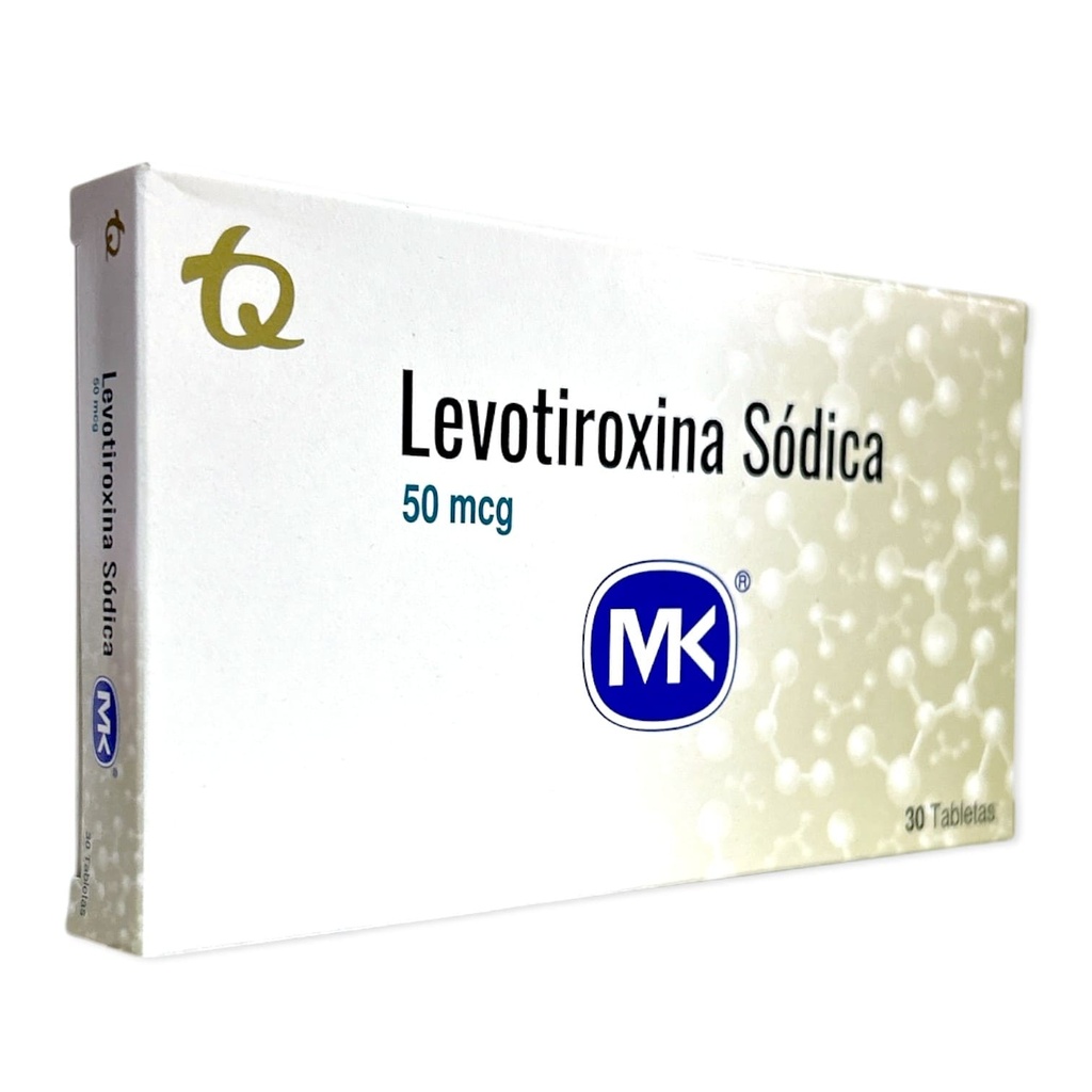 Levotiroxina 50 Mcg Caja x 30 Tabletas (Tecnoquimicas)