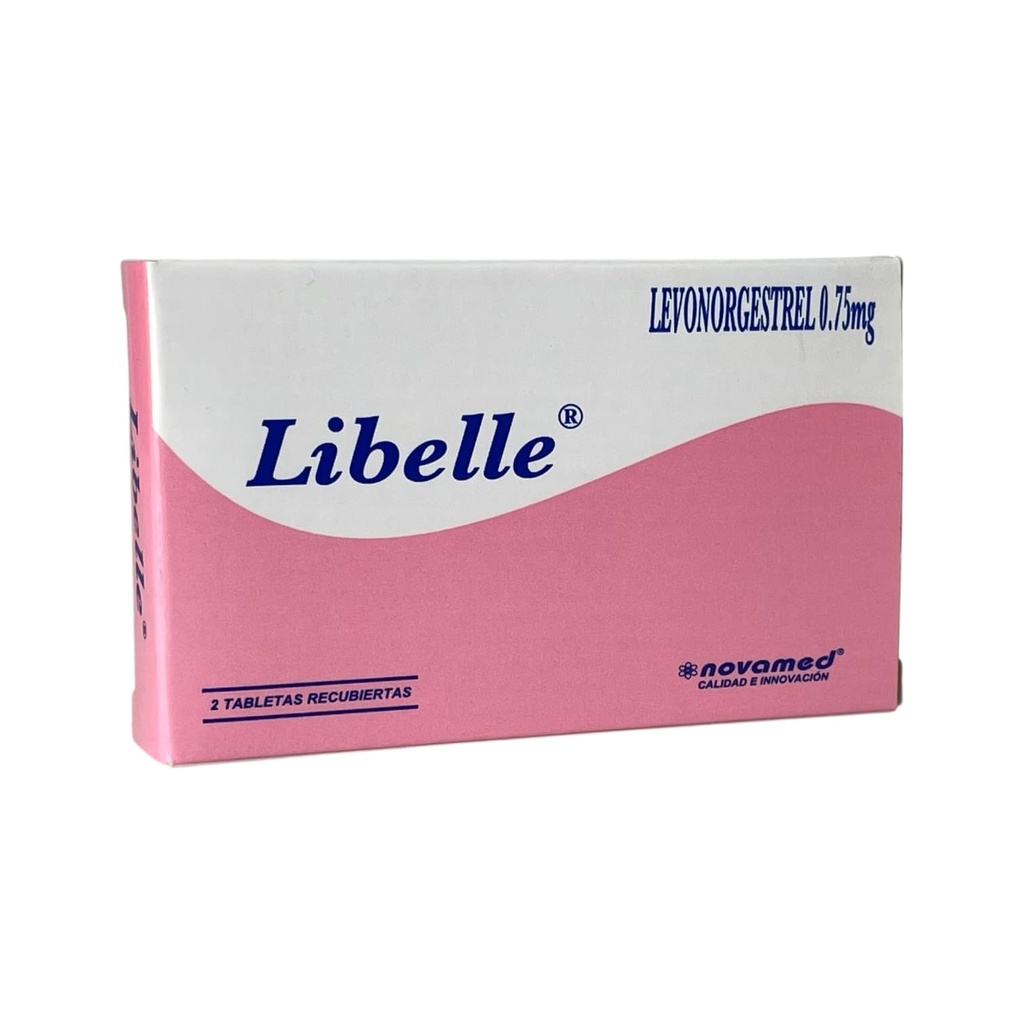 Libelle (Levonorgestrel) 0.75 Mg Caja x 2 Tabletas Und (Novamed)