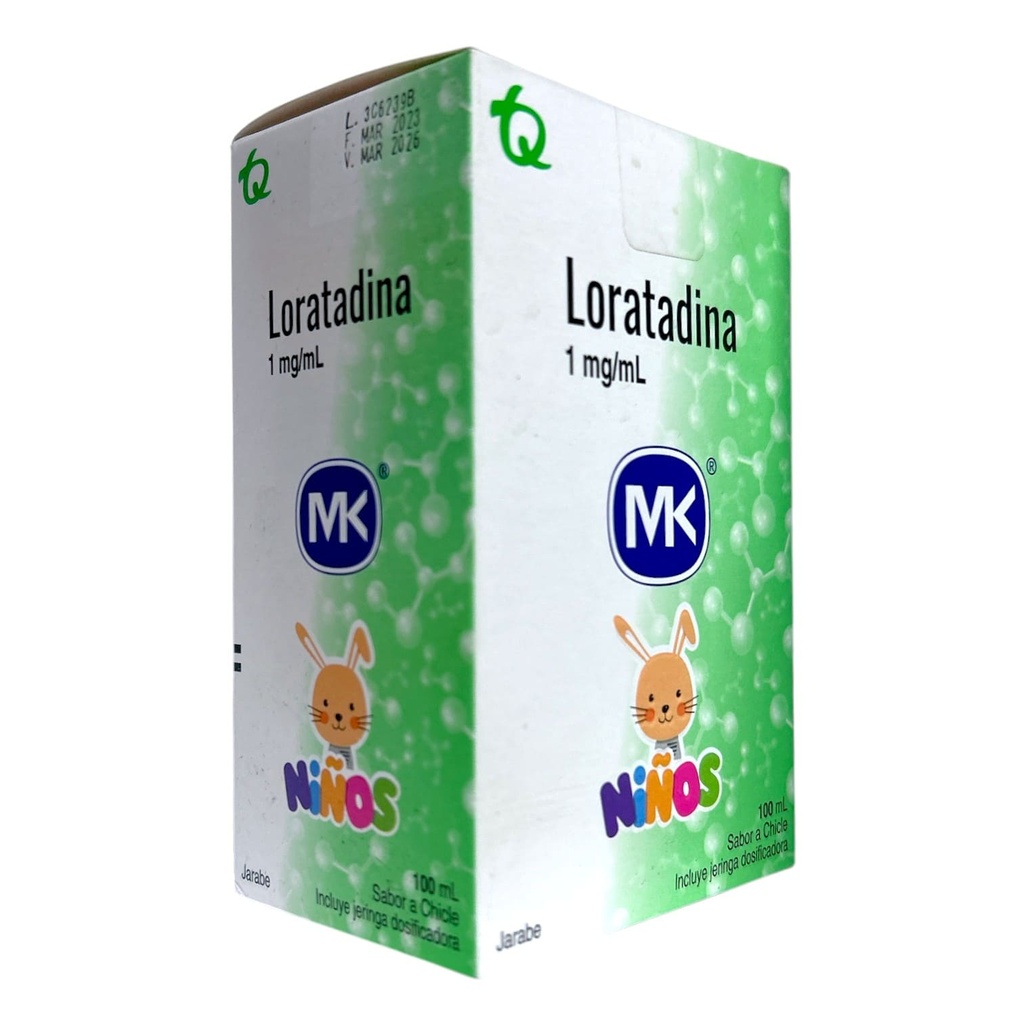 Loratadina 1 Mg,Ml Jarabe Frasco x 100 Ml (tecnoquimicas)
