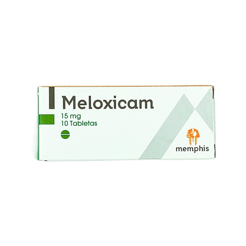Meloxicam 15 Mg Caja x 10 Tabletas (Memphis)