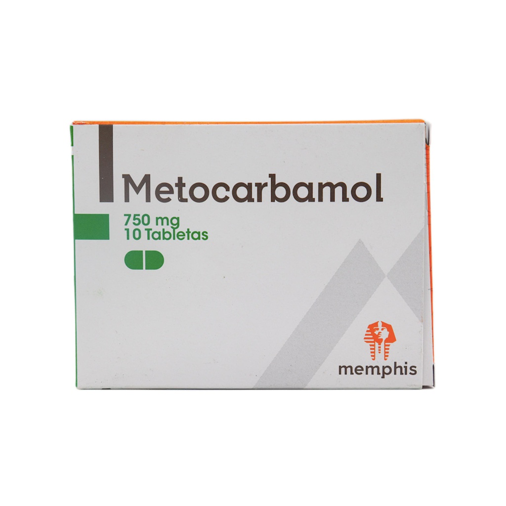 Metocarbamol 750 Mg Caja x 10 tabletas (Memphis)