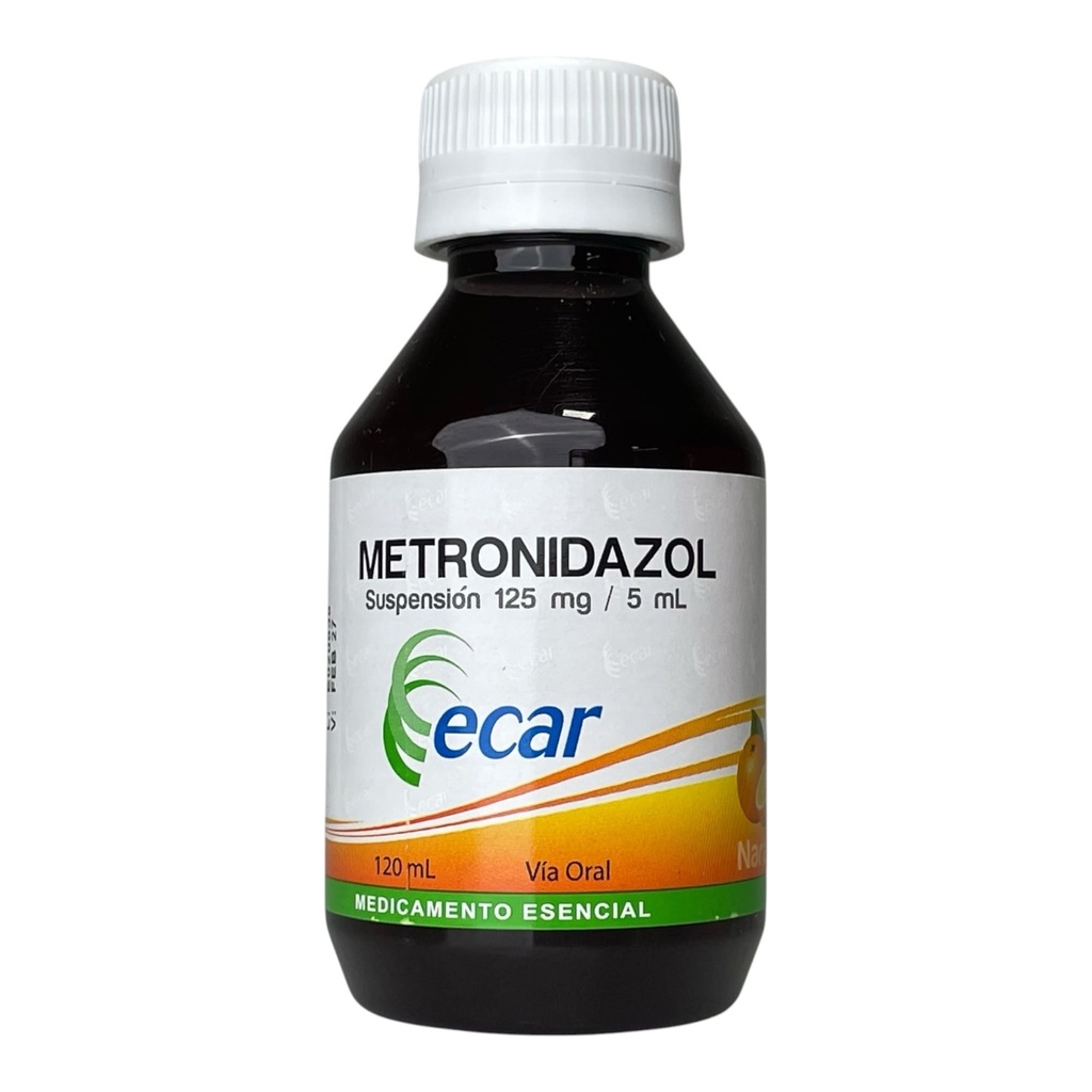 Metronidazol 125mg,5ml suspension Frasco x 120 Ml (Ecar)