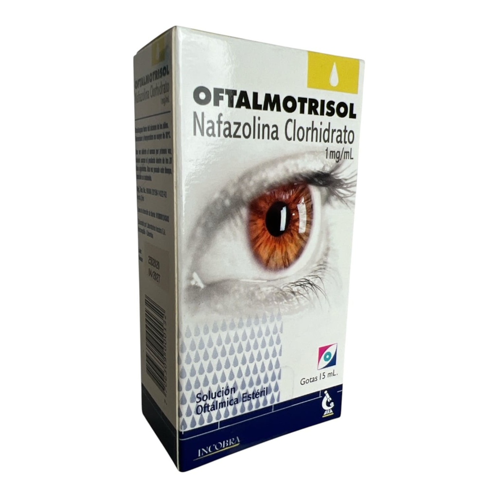 Oftalmotrisol (Nafazolina) 1Mg Solucion Oftalmica Frasco x 15 Ml Und (Incobra)