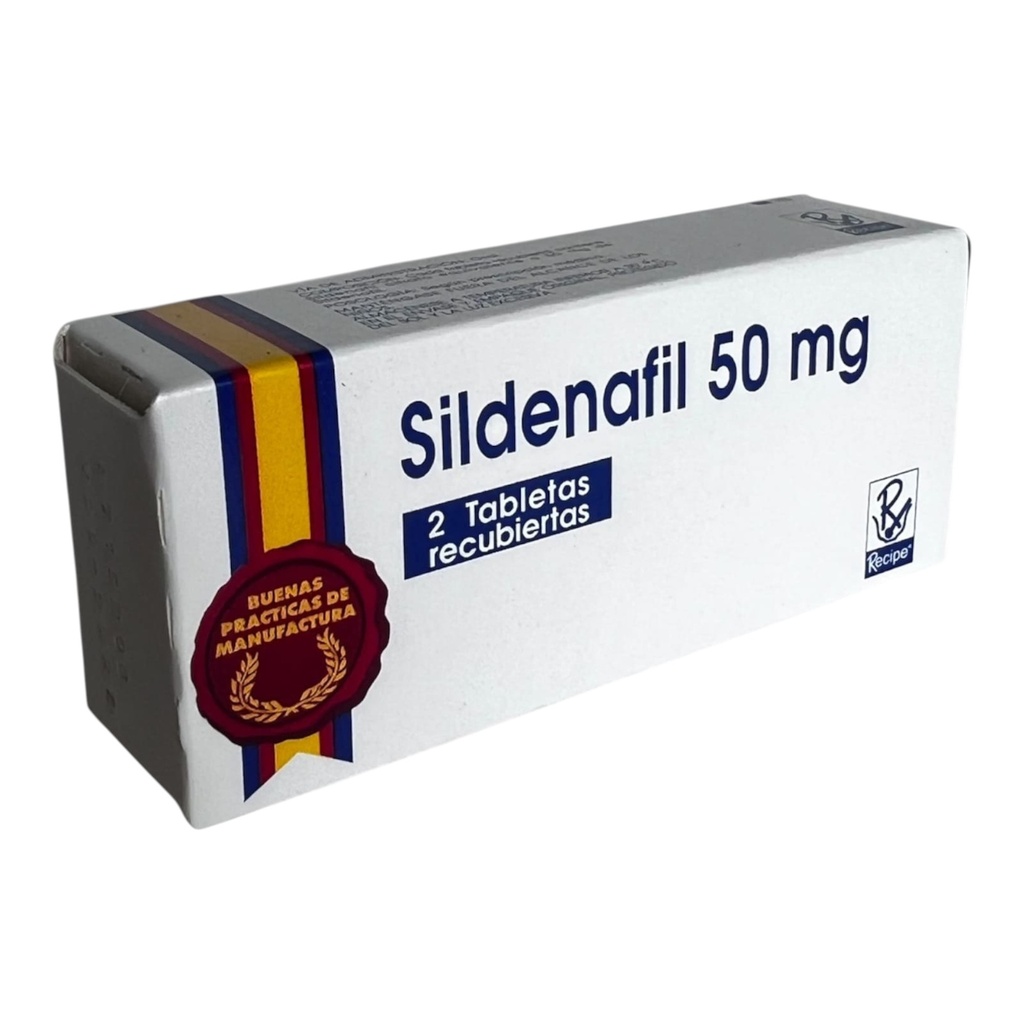 Sildenafil 50 Mg Caja x 2 Tabletas (Recipe)