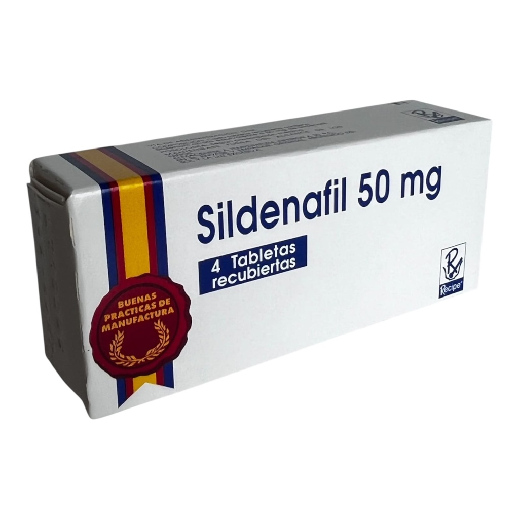 Sildenafil 50 Mg Caja x 4 Tabletas (Recipe)