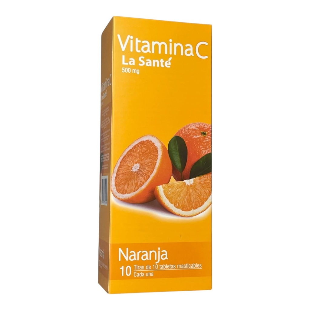 Vitamina C Naranja Caja x 100 Tabletas (La Sante)